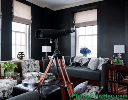 Nên hạn chế sử dụng màu đen khi trang trí nội thất nhà