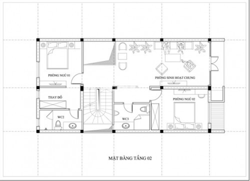 Tư vấn thiết kế nhà ống 3 tầng mặt tiền 7m 2